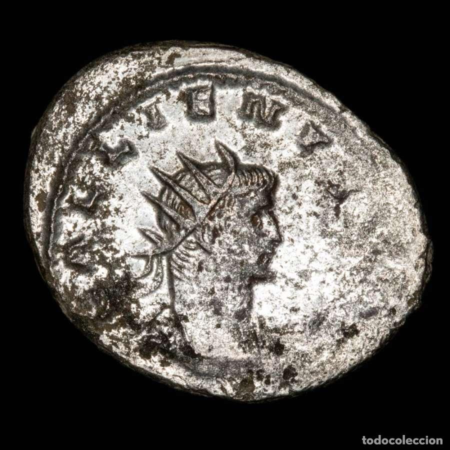 Monedas Imperio Romano: Galieno (253-268). Antoniniano. Antioquia. PROVIDENTIA AVG Mercurio
