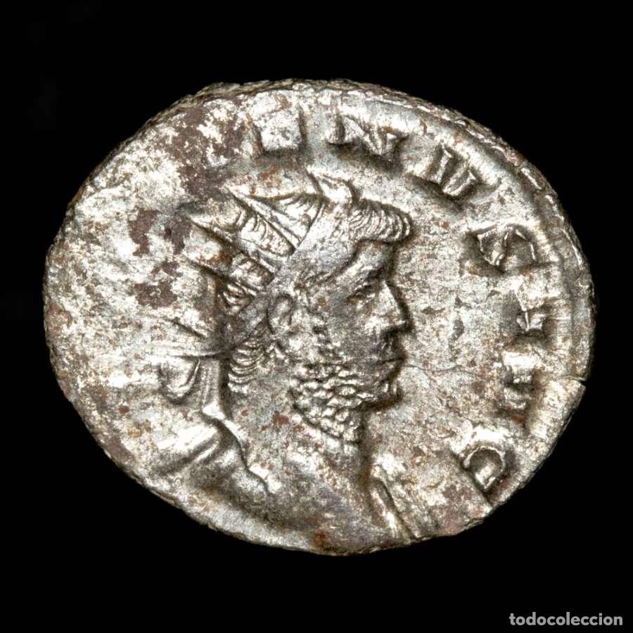 Monedas Imperio Romano: Galieno (253-268) Antoniniano vell&oacute;n, LAETITIA AVG / S Milan (621)