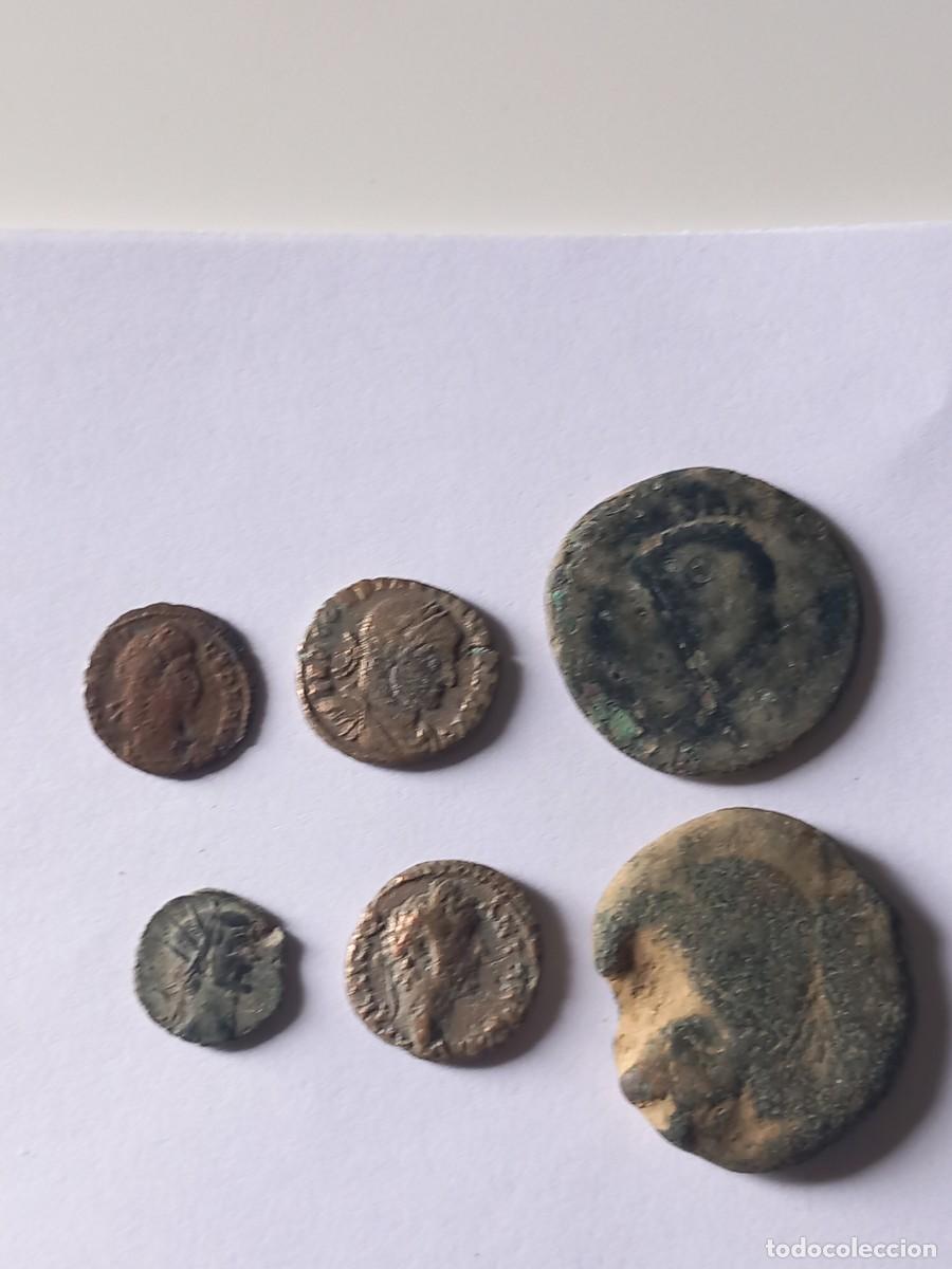Monedas Imperio Romano: Lote C de 6 monedas romanas para limpiar y expertizar. Procedentes de Colecci&oacute;n particular