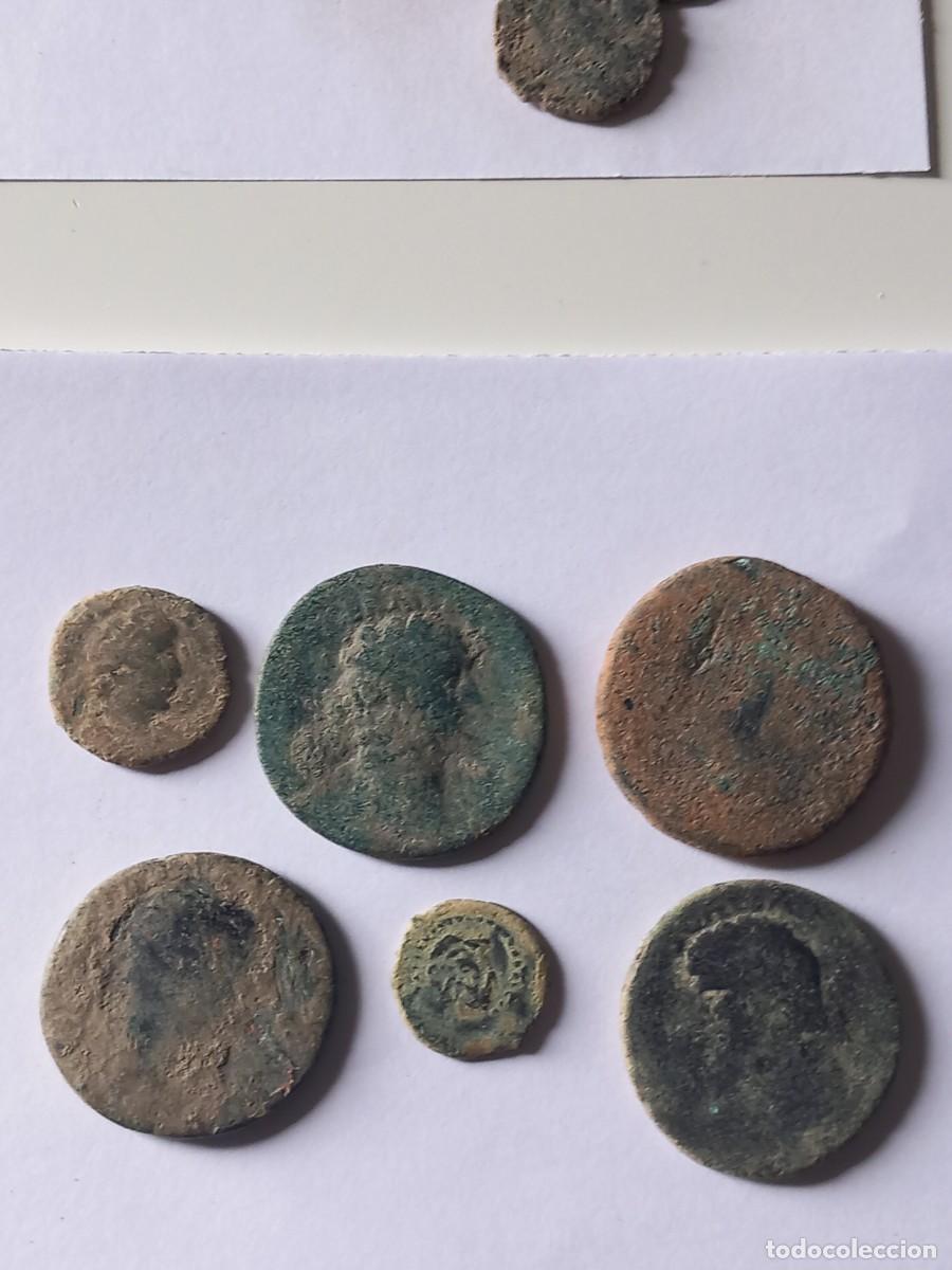 Monedas Imperio Romano: Lote E de 6 monedas romanas para limpiar y expertizar. Procedentes de Colecci&oacute;n particular