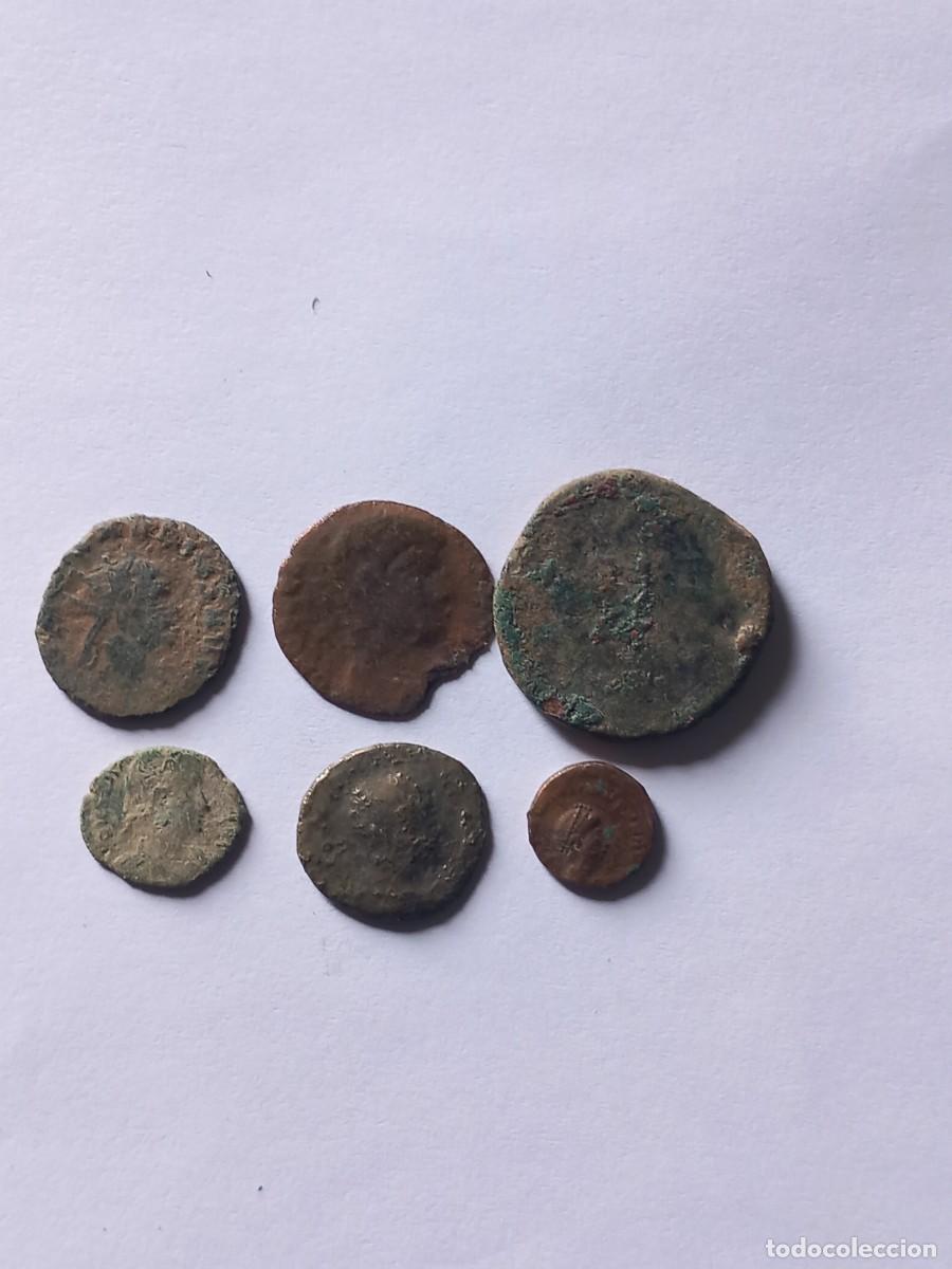 Monedas Imperio Romano: Lote G de 6 monedas romanas para limpiar y expertizar. Procedentes de Colecci&oacute;n particular