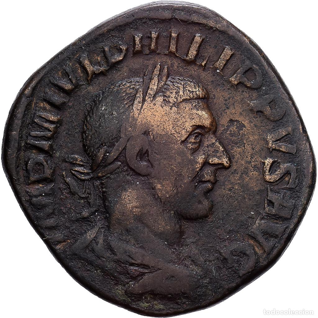 Monedas Imperio Romano: [#1202791] Roman Empire, Philip I, Sestercio, 244, Rome, Bronce, MBC