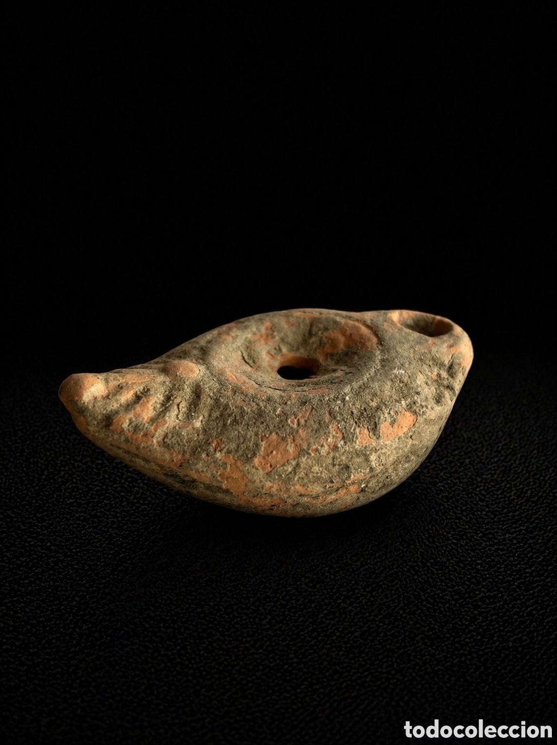 Roman Empire Coins: Lucerna de terracota de la epoca romana alrededor siglo III con certificado de autenticidad