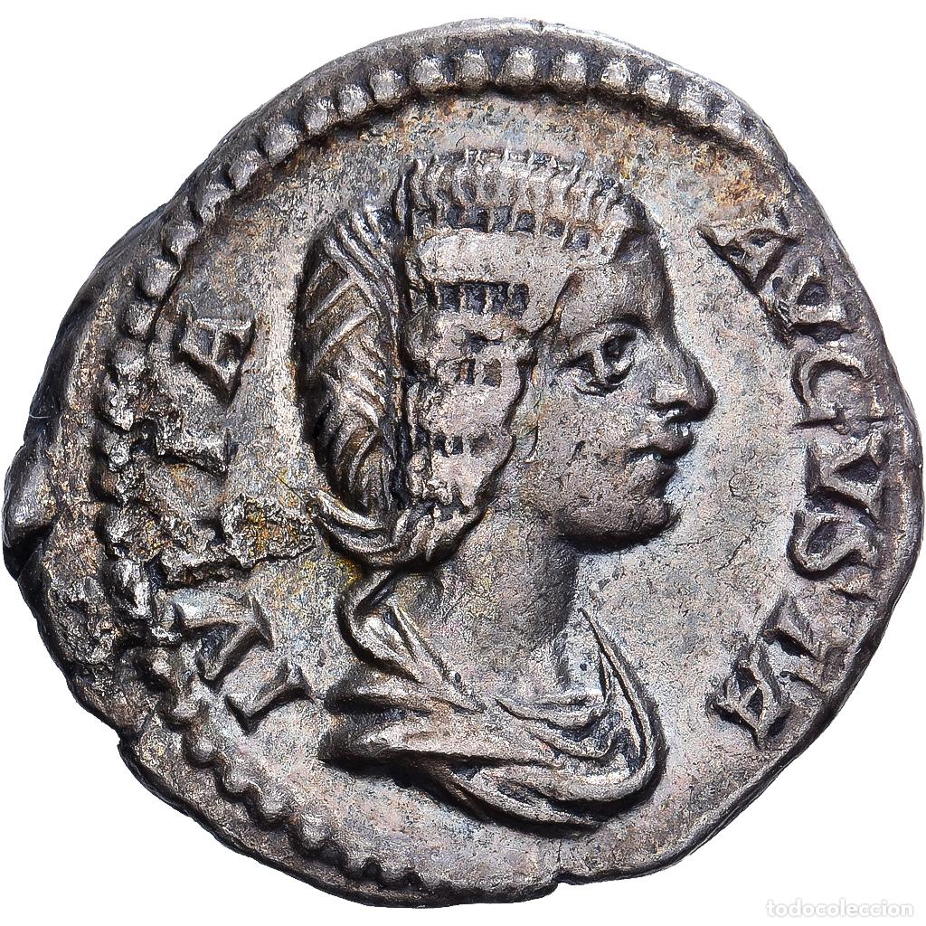 Monedas Imperio Romano: [#1202811] Roman Empire, Julia Domna, Denarius, 206, Rome, Plata, MBC, RIC:551