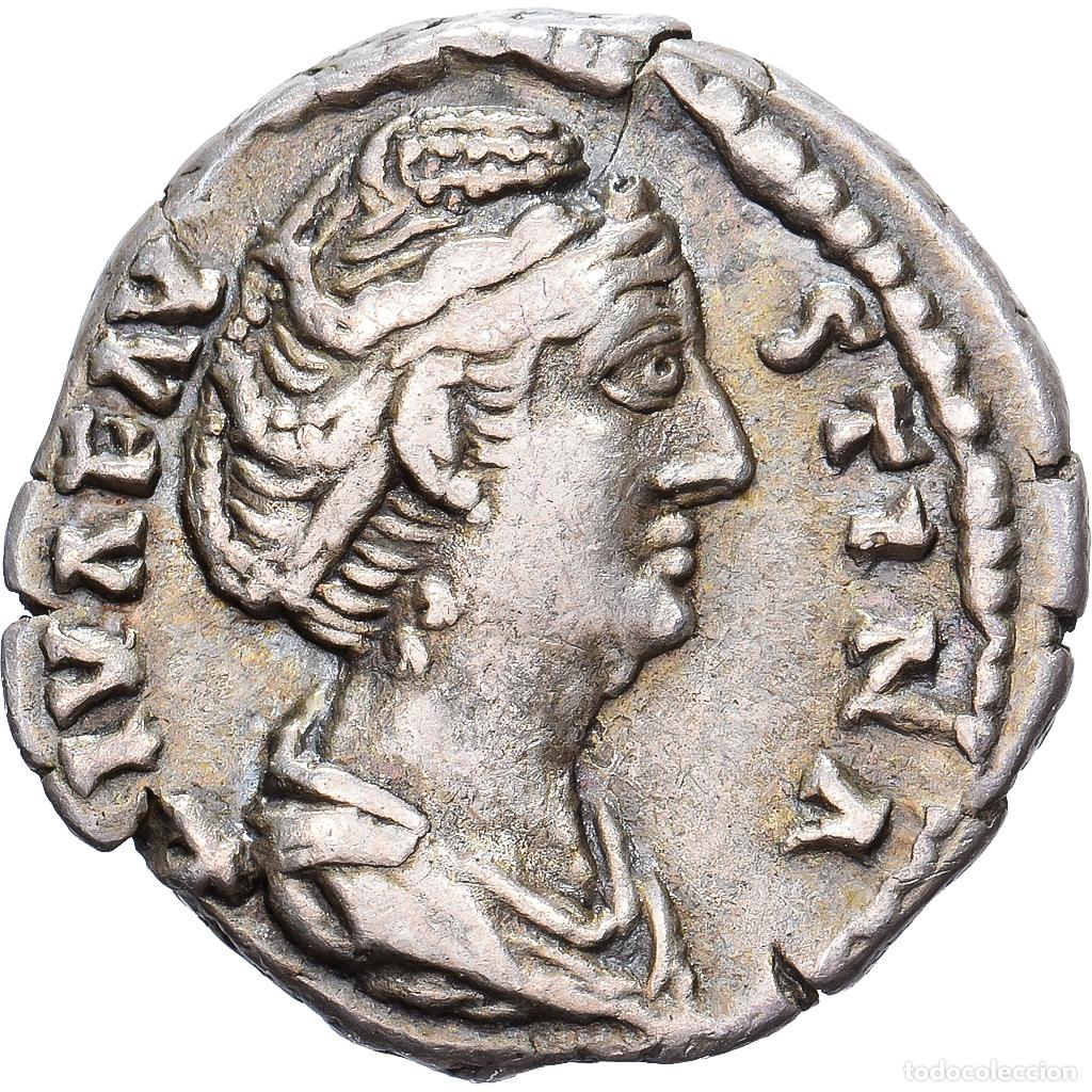 Monedas Imperio Romano: [#1202820] Roman Empire, Faustina I, Denarius, 147, Rome, Plata, BC+, RIC:351