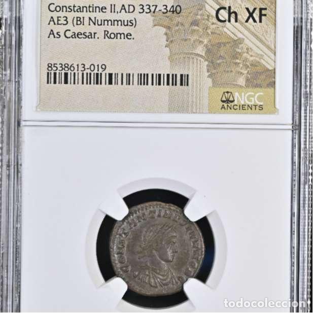 Monedas Imperio Romano: Constantino II. Follis - Roma. ROMAE AETERNAE P-R // RQ