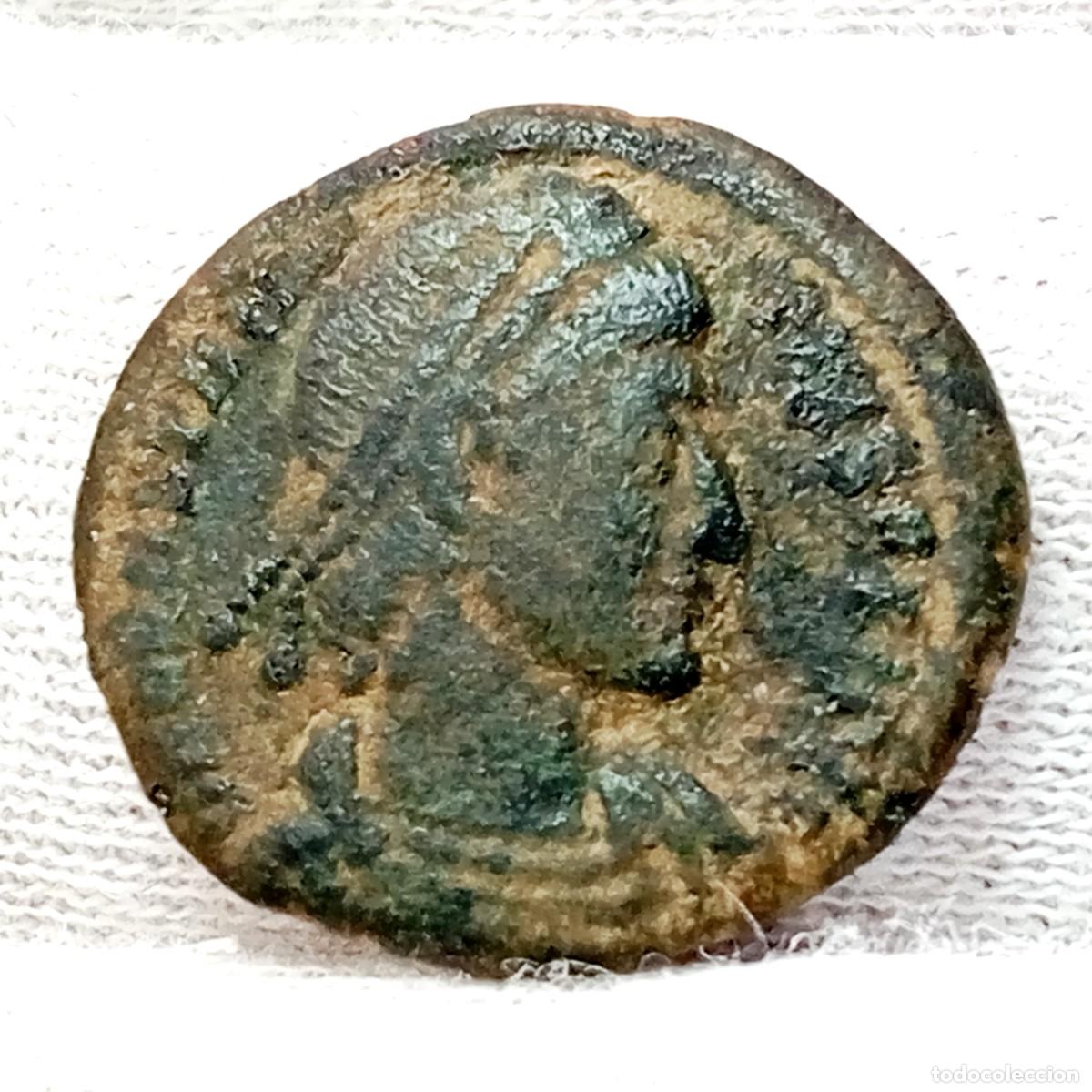 Monedas Imperio Romano: ⚜️ BBD7 3. AE 18. Constancio II. FEL TEMP REPARATIO. Aquilea, 1&ordf; of. 350-355 d.C. 2,40 g