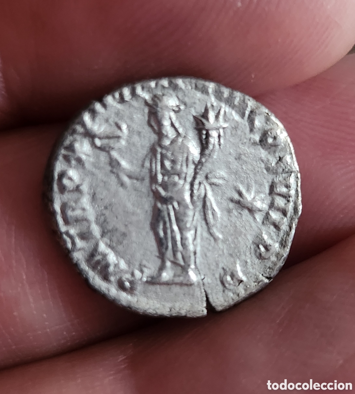Monedas Imperio romano: Denario Comodo forrado - Foto 2