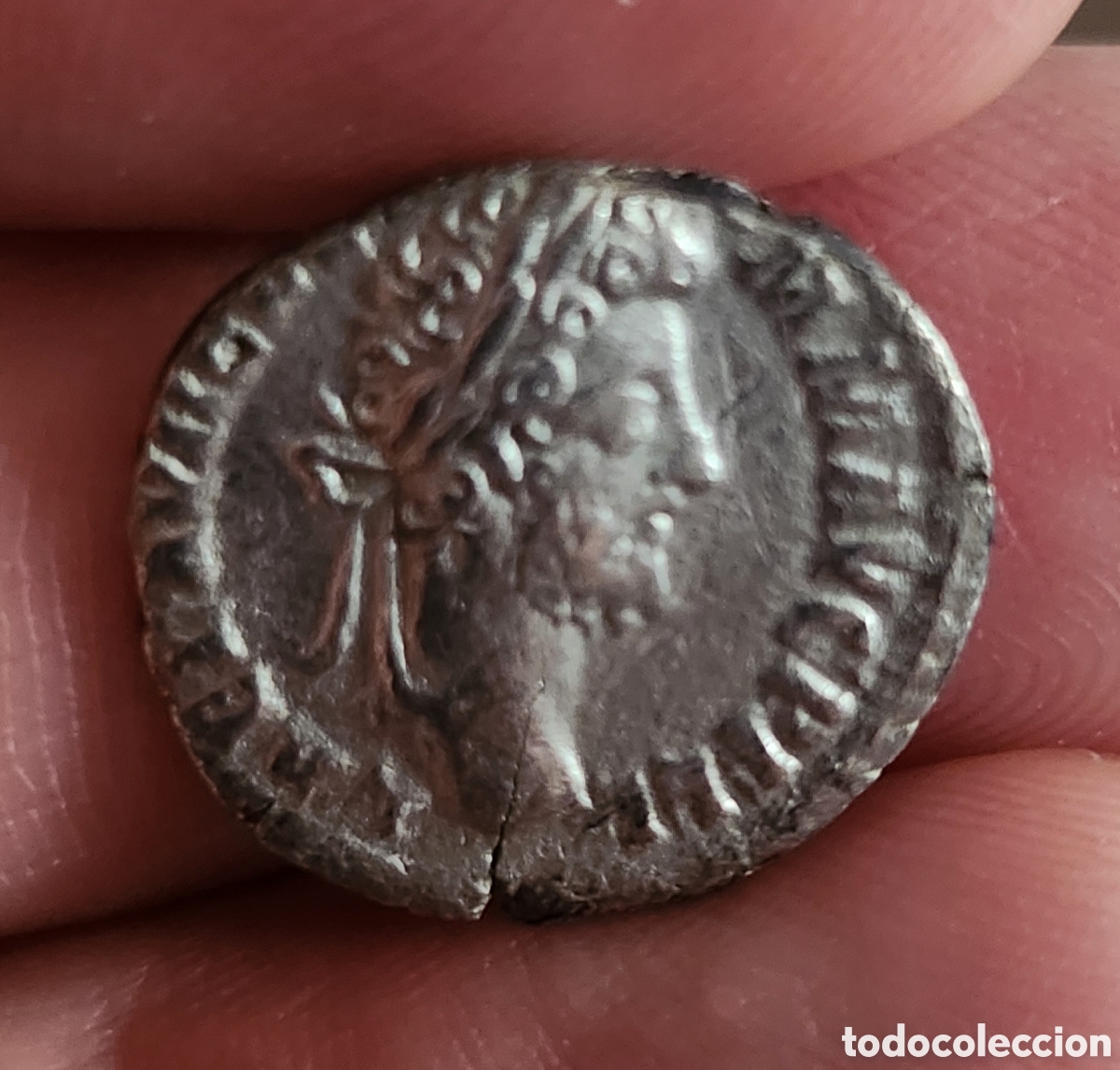 Monedas Imperio romano: Denario Comodo forrado - Foto 3