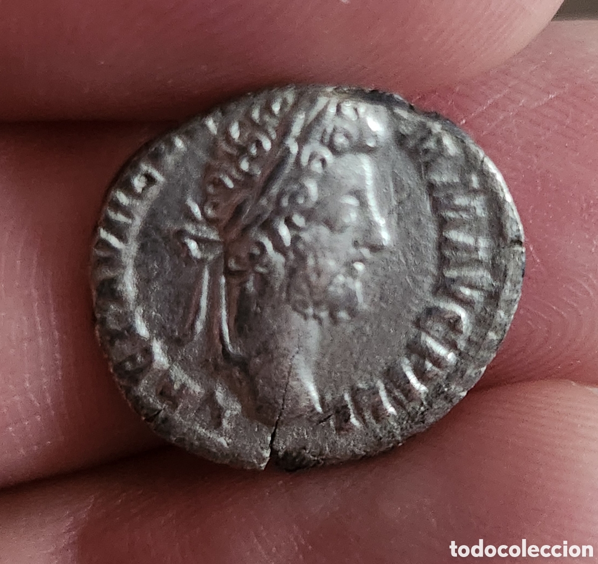 Monedas Imperio romano: Denario Comodo forrado - Foto 5