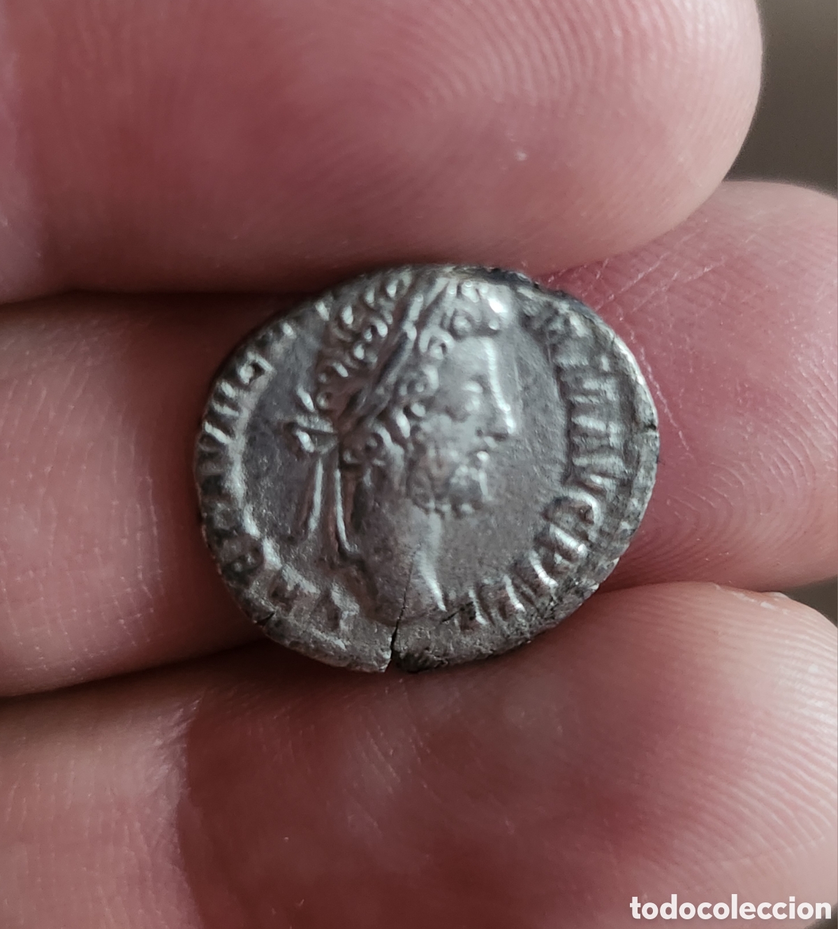 Monedas Imperio romano: Denario Comodo forrado - Foto 7
