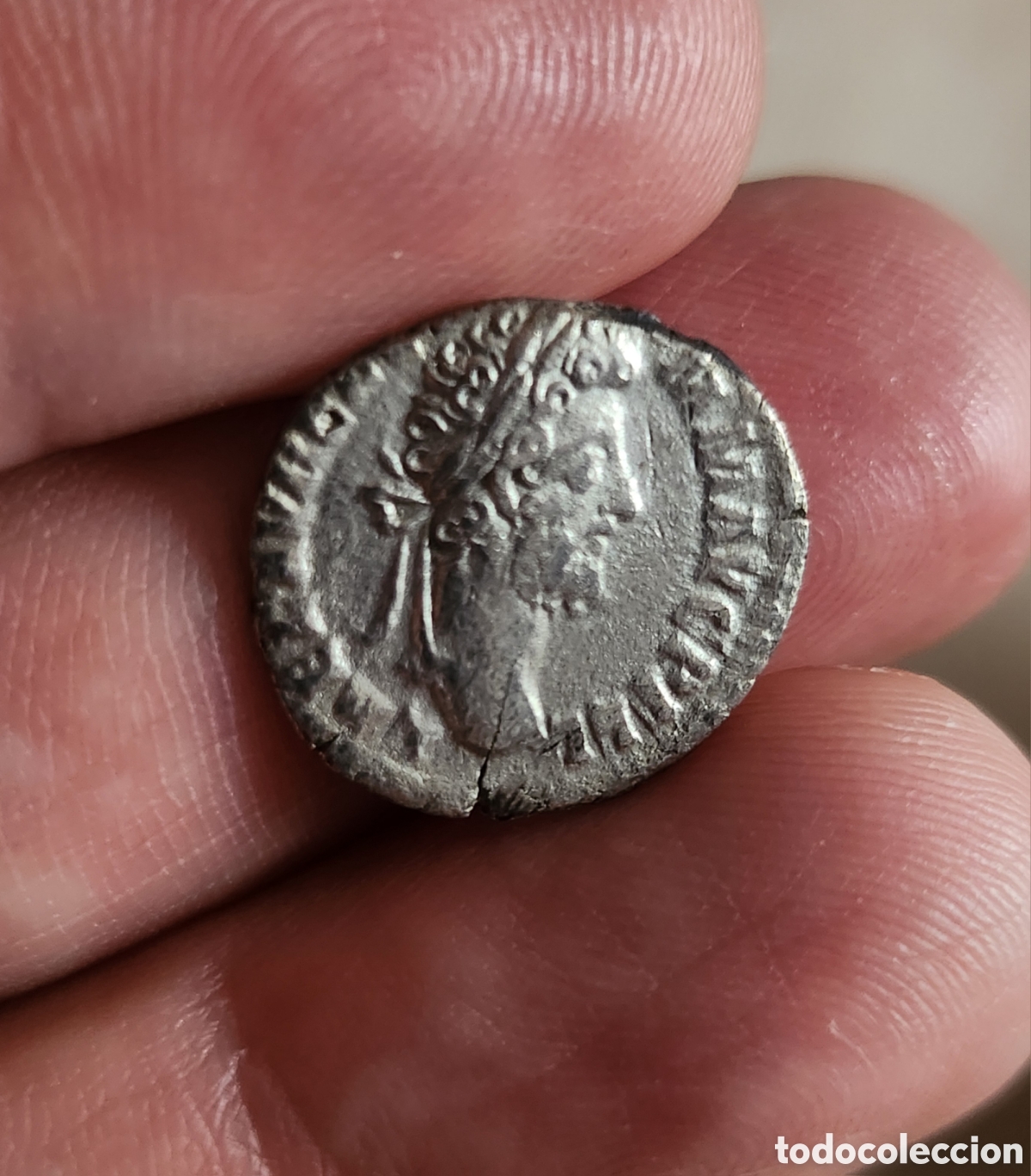 Monedas Imperio romano: Denario Comodo forrado - Foto 8