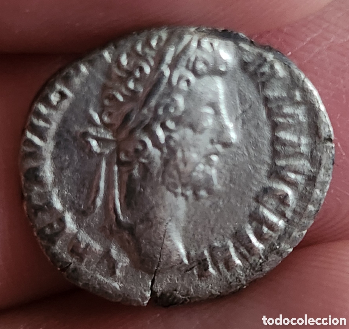 Monedas Imperio romano: Denario Comodo forrado - Foto 1