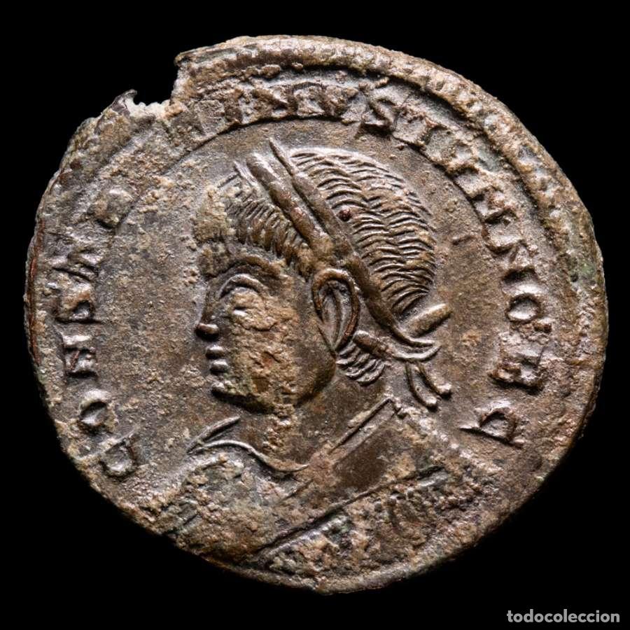 Monedas Imperio Romano: Constantino II &AElig; Follis PROVIDENTIAE CAESS / STR⊍ Trier. (851)