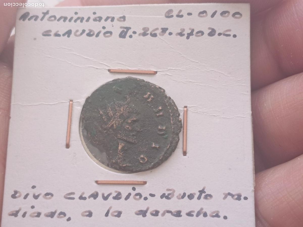 Monedas Imperio Romano: Claudio II. Antoniniano. Consecratio