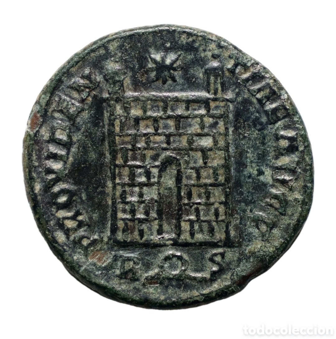 Monedas Imperio Romano: FOLLIS CONSTANTINO PROVIDENTIAE 326D. C. ROMA R CORONA S