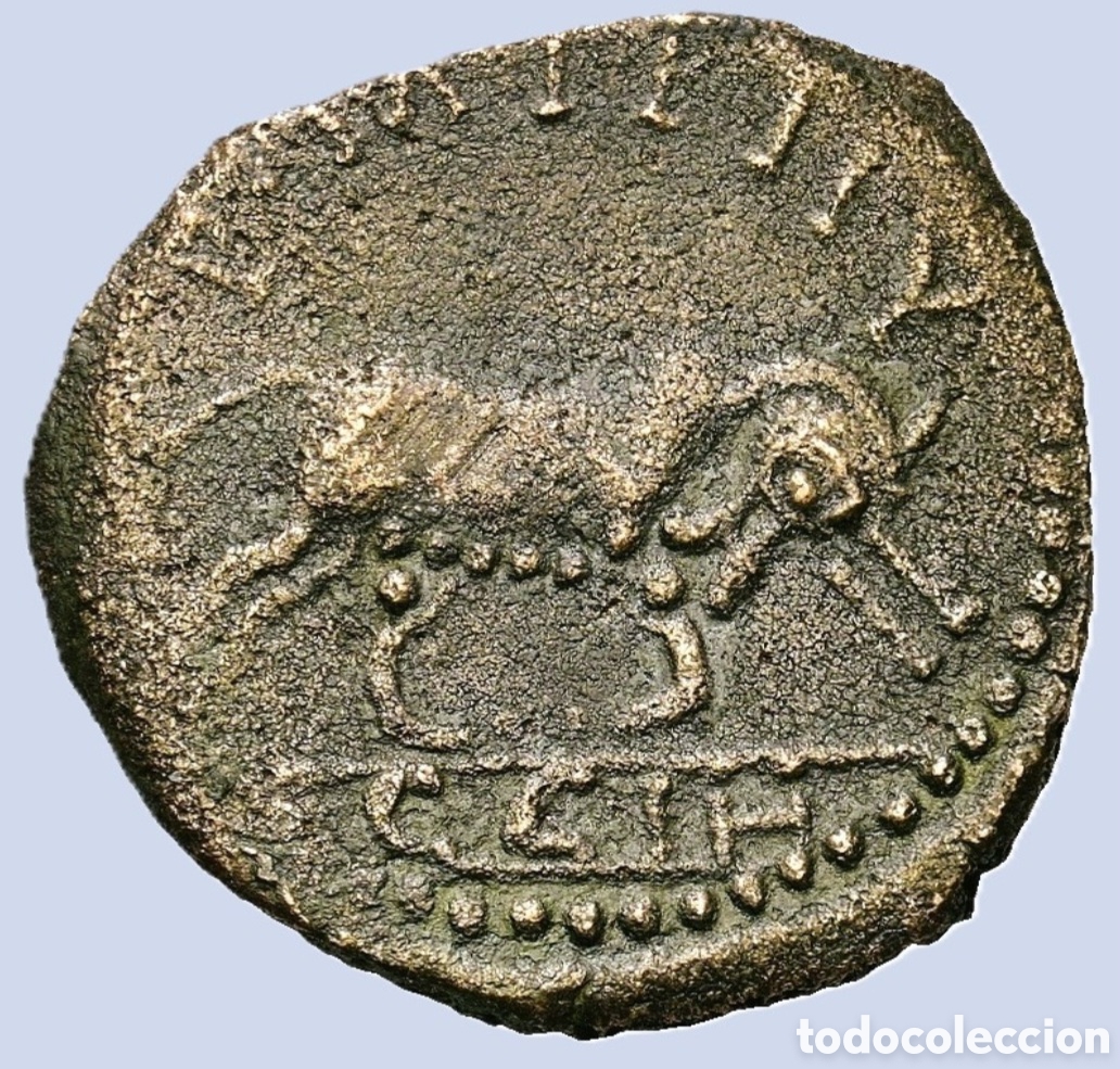 Monedas Imperio Romano: AS Galieno (253-268 d.C.) Bronce AE (29,3mm 9,6g) EN MBC