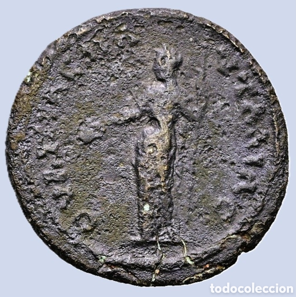 Monedas Imperio Romano: Faustina II (147-175 d.C.). Bronce AE (22,5mm 5,8g)EN MBC