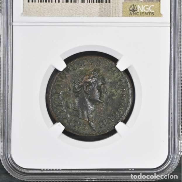 Monedas Imperio Romano: Domiciano As de Roma TR P COS VIII DES VIIII P P / S - C Minerva