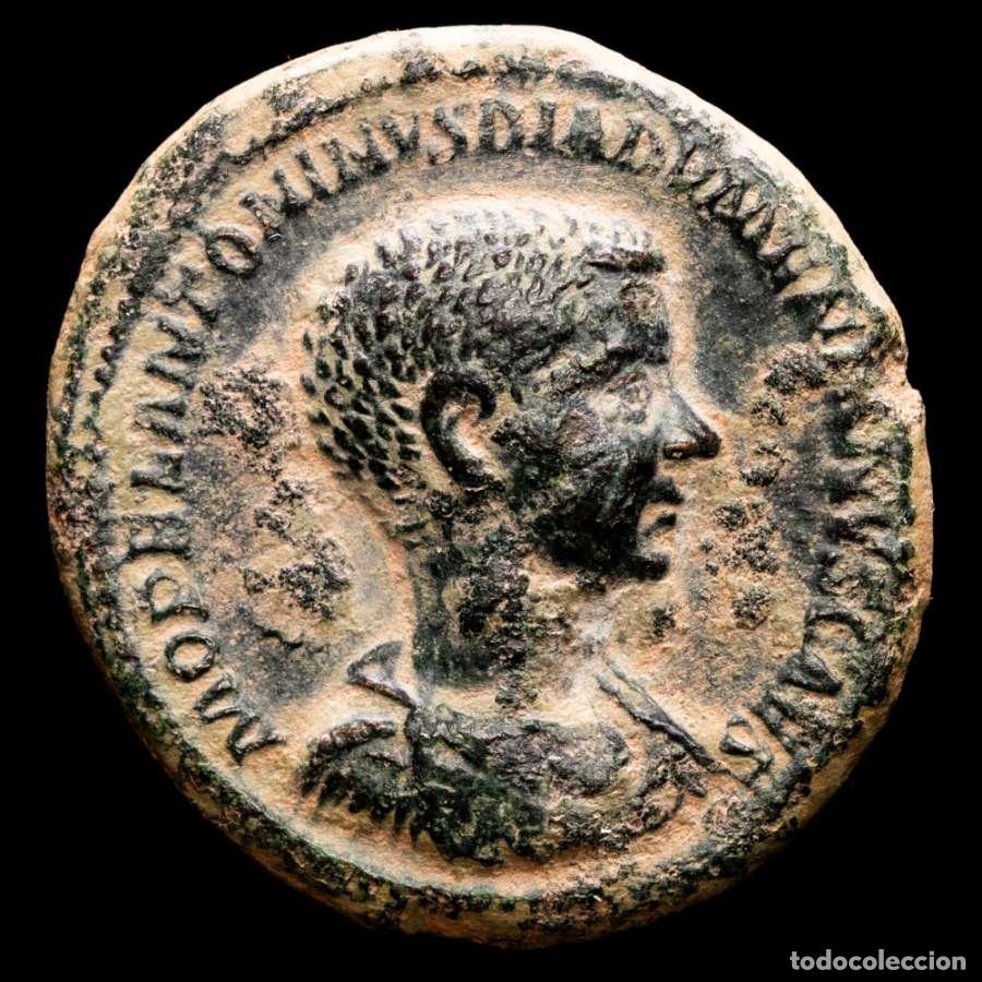 Monete Impero Romano: Diadumediano, as de bronce, Roma, 217. PRINC IVVENT. Rara