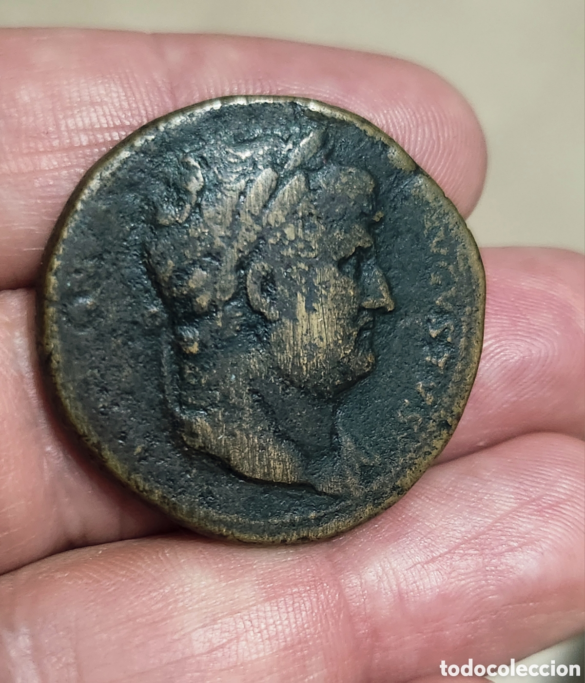 Monedas Imperio romano: Magnifico Sestercio Adriano - Foto 3