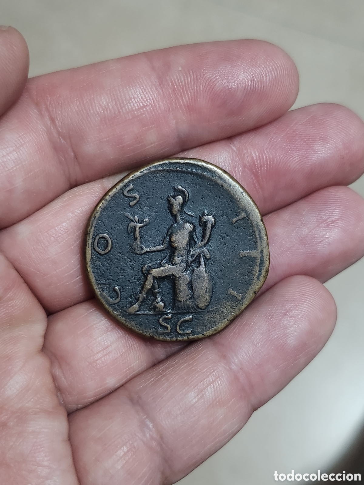 Monedas Imperio romano: Magnifico Sestercio Adriano - Foto 4
