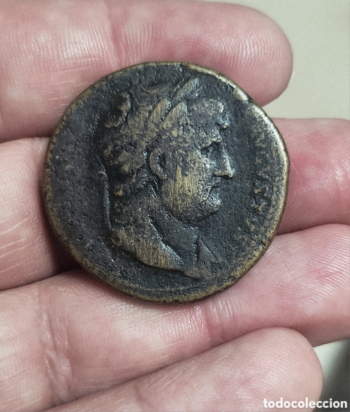 Monedas Imperio romano: Magnifico Sestercio Adriano - Foto 6