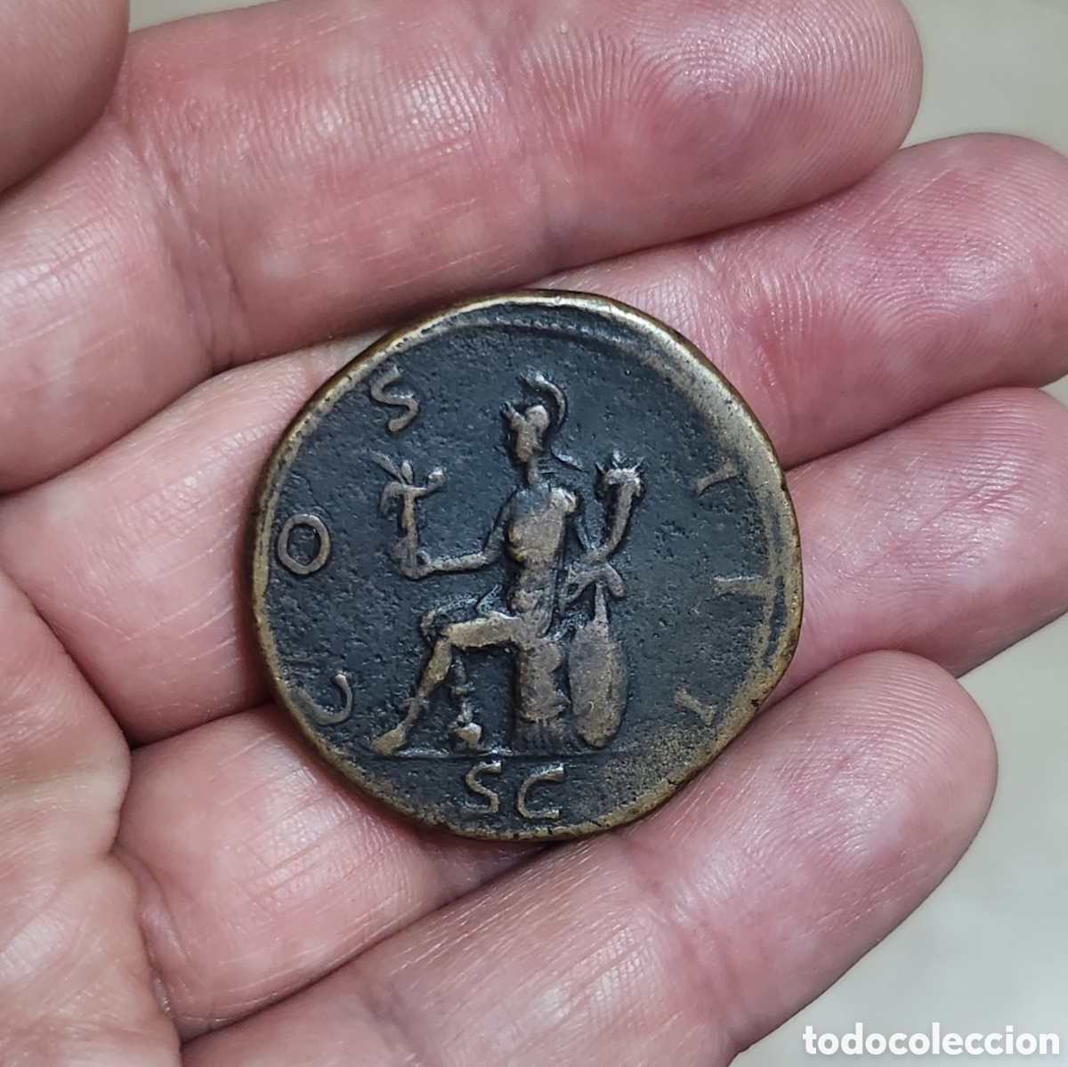 Monedas Imperio romano: Magnifico Sestercio Adriano - Foto 7