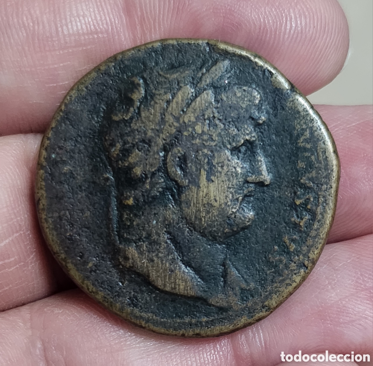 Monedas Imperio romano: Magnifico Sestercio Adriano - Foto 8