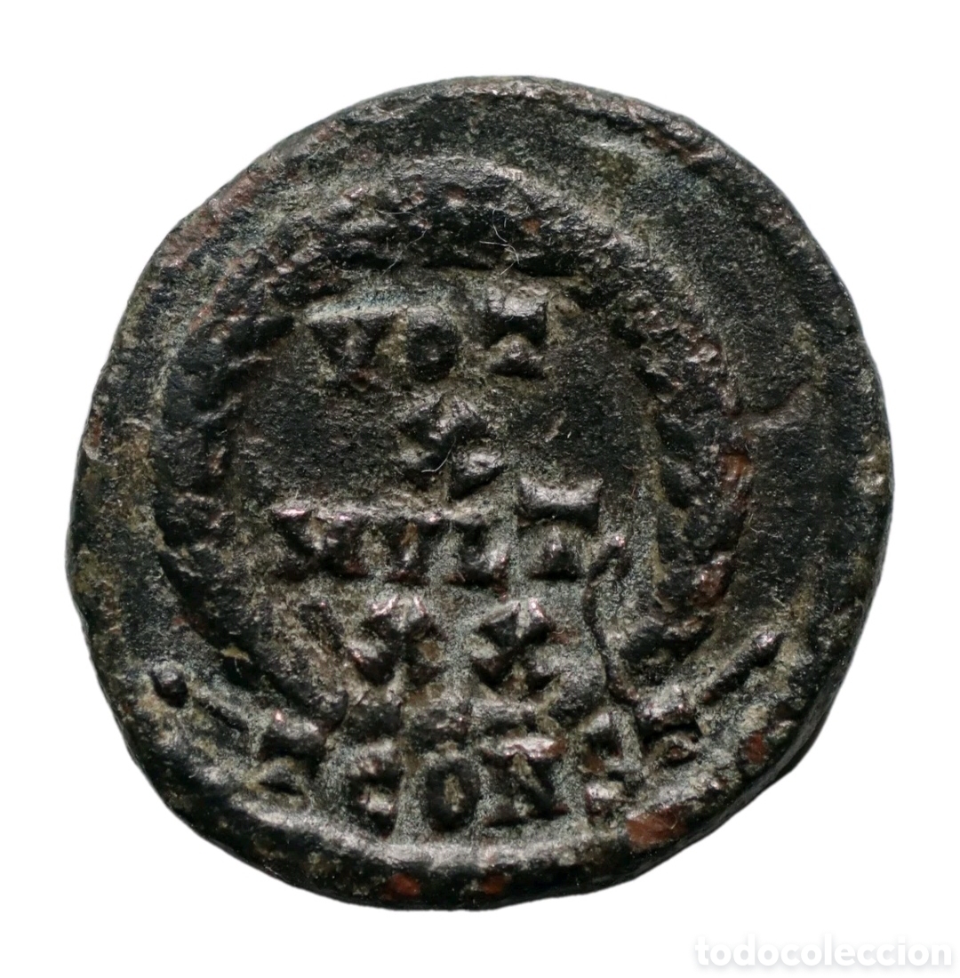 Monedas Imperio Romano: ESCASO AE3 JULIANO II VOT X MVLT XX ARL&Eacute;S TCONST 363 D.C.