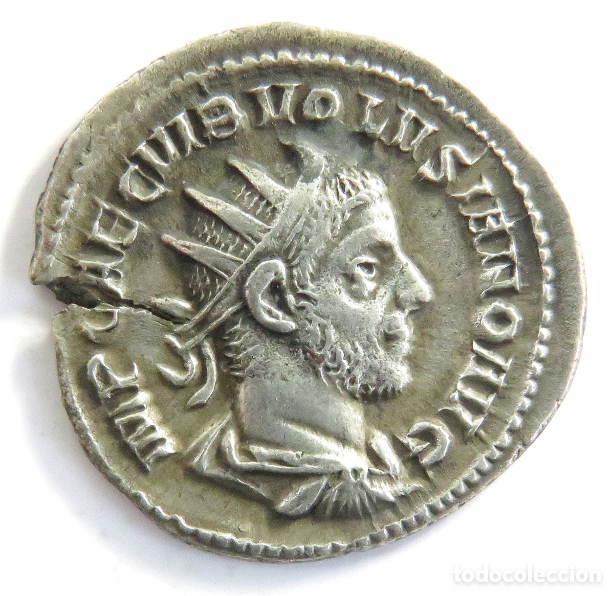 Monedas Imperio Romano: Volusiano Antoniniano Plata 251-253 d.C. CONCORDIA AVG