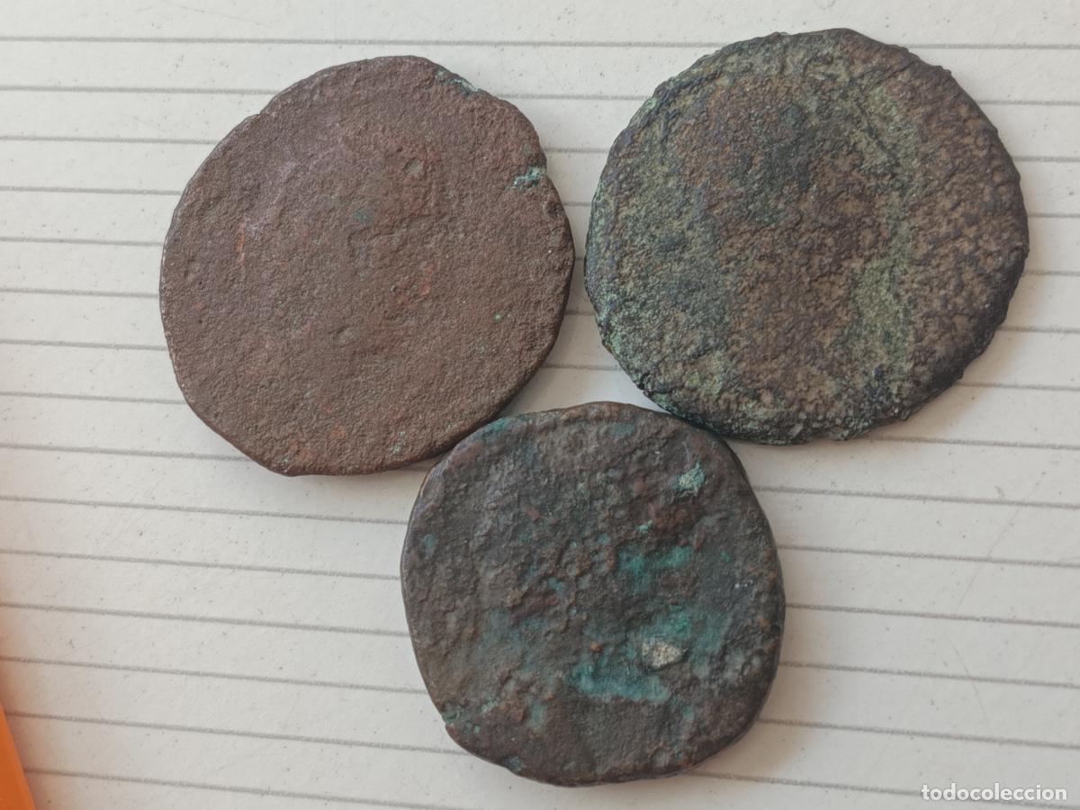 Monedas Imperio Romano: Roma: 2 sestercios romanos + ib&eacute;rica
