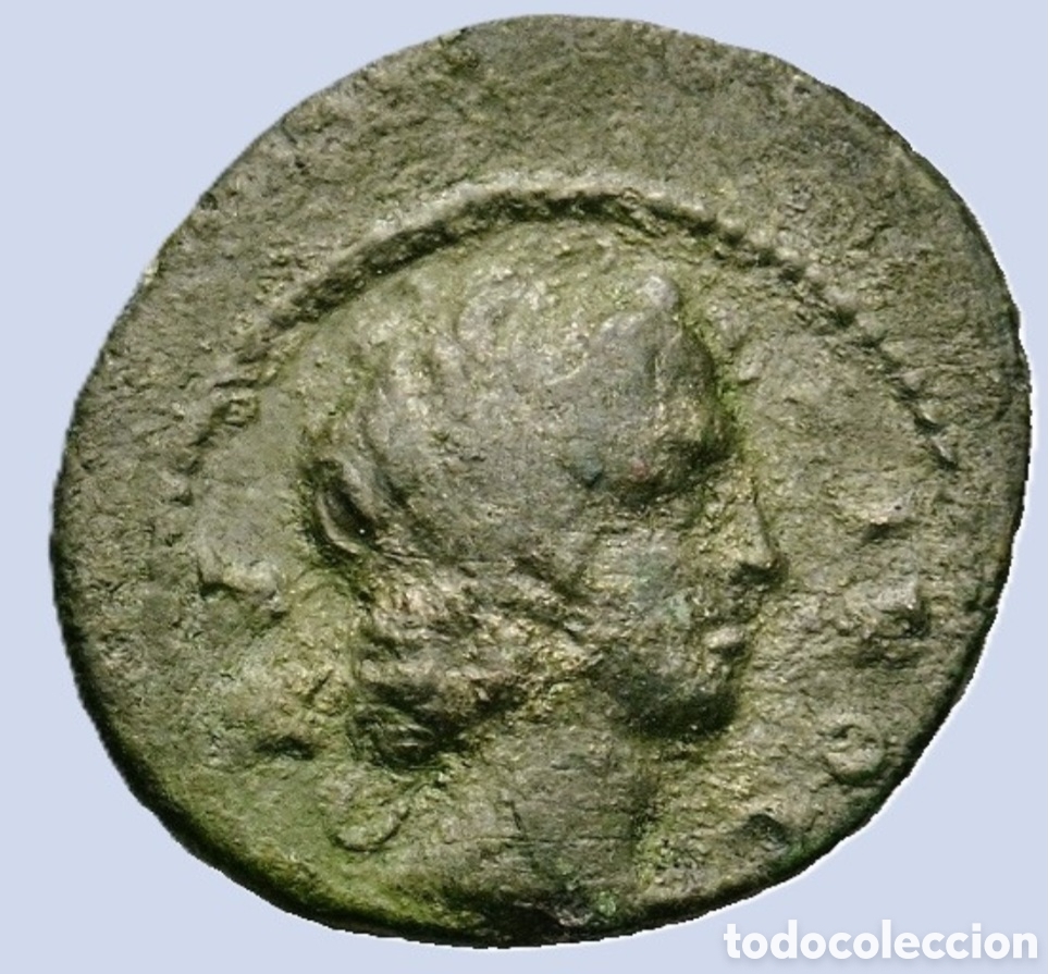 Monedas Imperio Romano: DUPONDIO C&oacute;modo (177-192 d.C.). Bronce AE (27,9 mm 10,92 g) EN MBC
