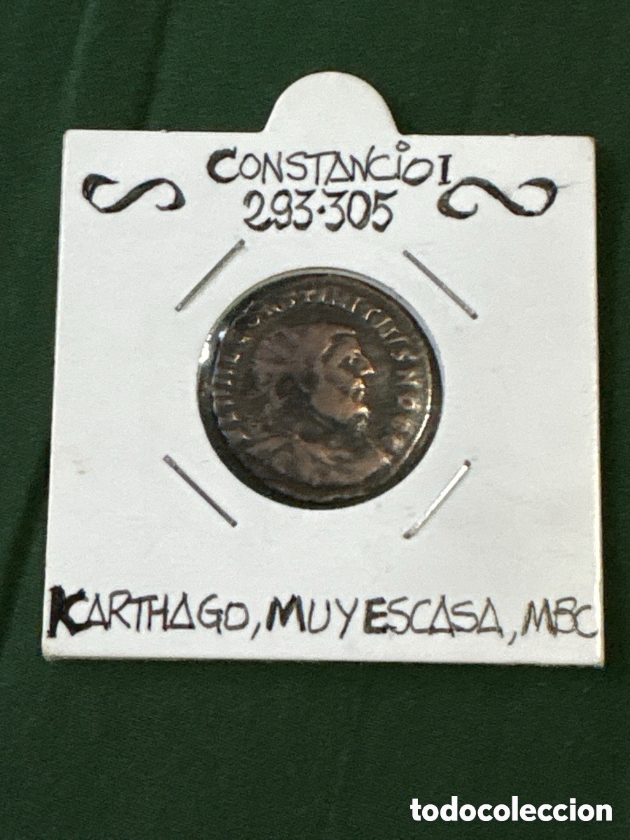 Monnaies Empire Romain: Moneda romana Constancio 293-305, Carthago (A5)