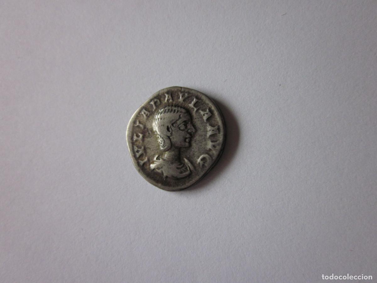 Monnaies Empire Romain: Denario de Julia Paula. Concordia. Plata. Escaso.