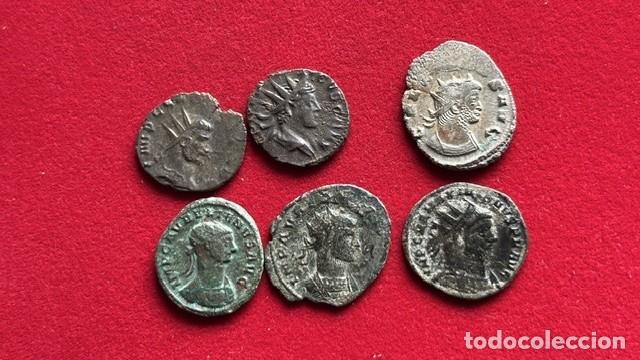 Monedas Imperio Romano: lote de 6 antoninianos diferentes