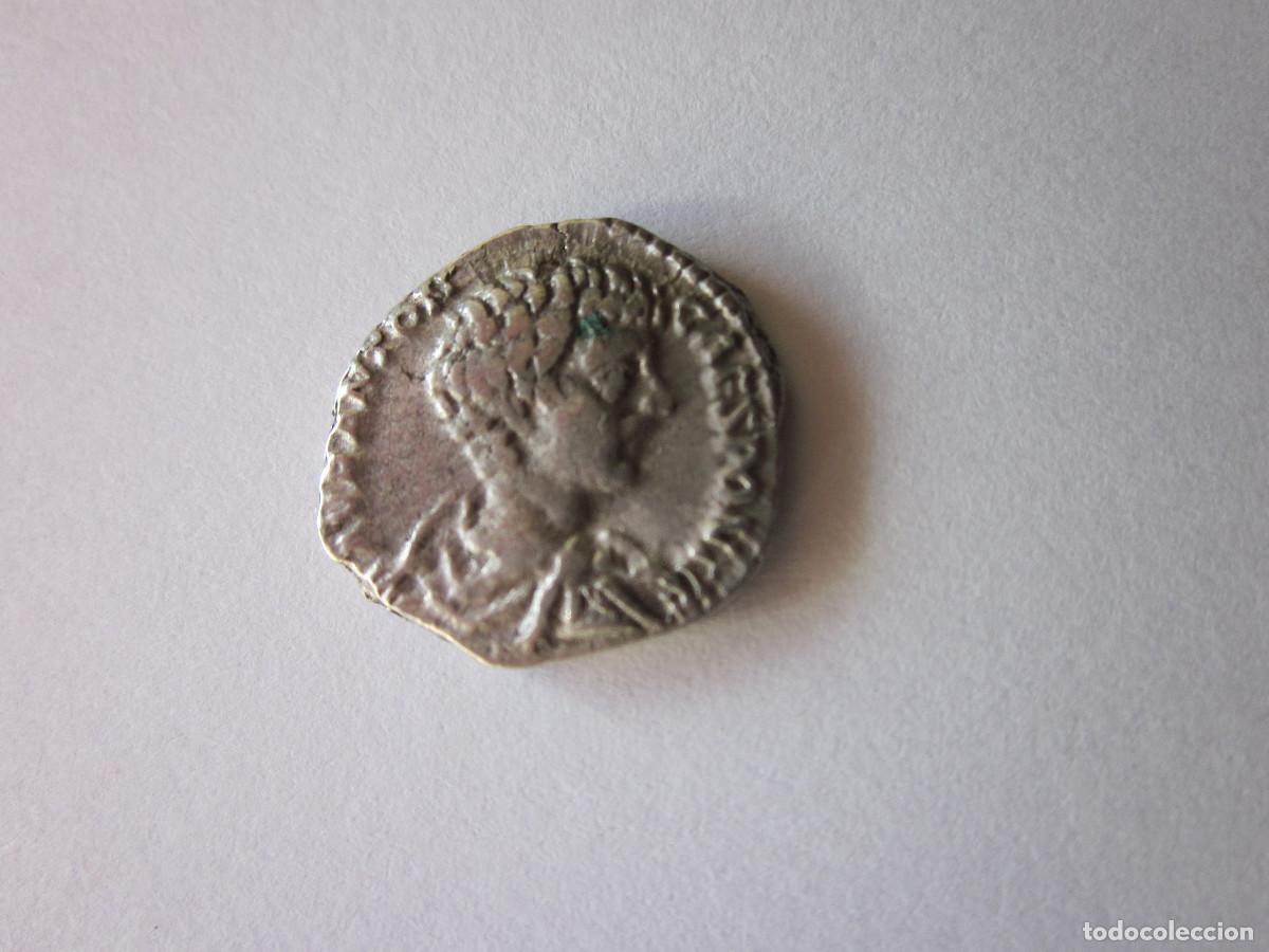 Monnaies Empire Romain: Denario de Caracalla. Tempora felicitas. Plata.