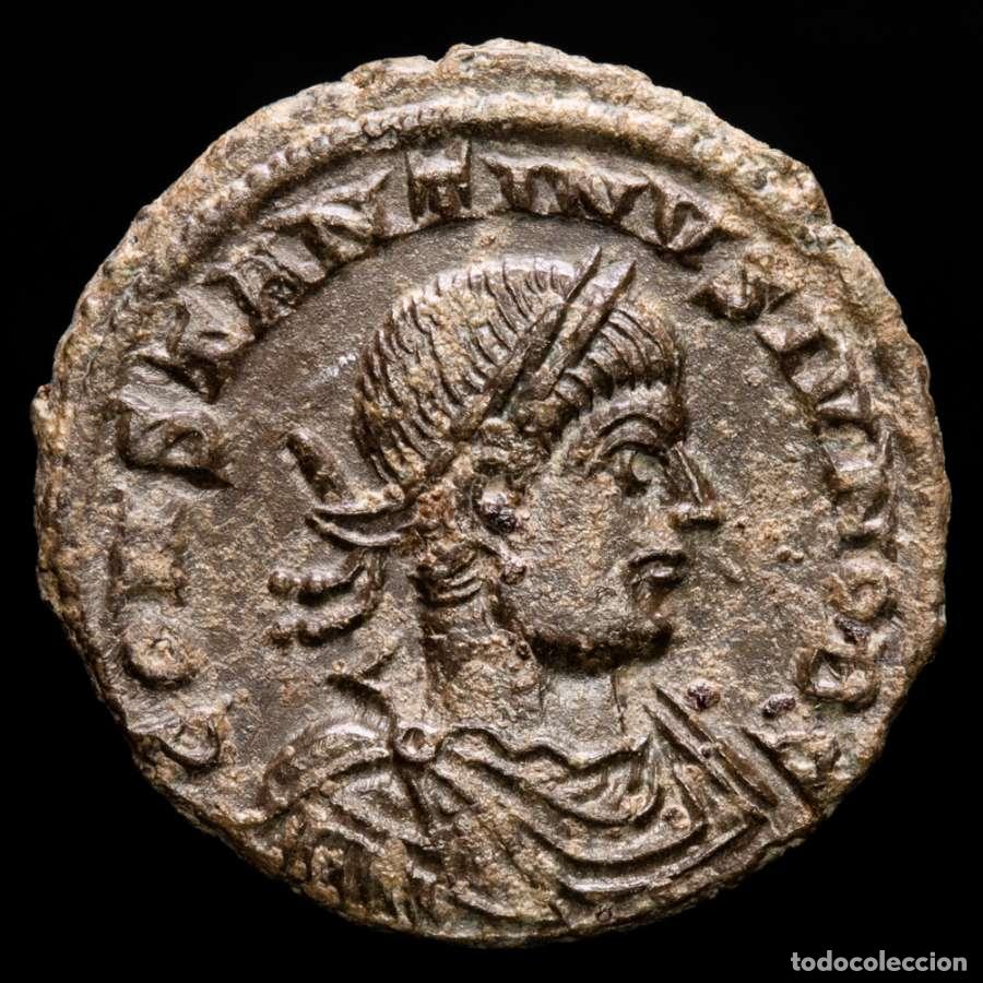 Monedas Imperio Romano: Constantino II &AElig; Follis Lugdunum BEATA TRANQVILLITAS C-R (869)