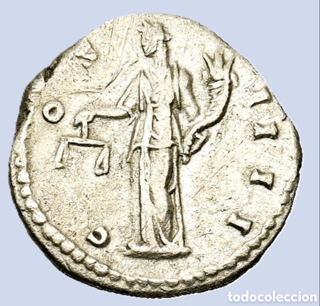 Monedas Imperio Romano: DENARIO Antonino P&iacute;o (138-161 d. C.). Roma Denario de plata (18,3 mm, 3,1 g) NMC