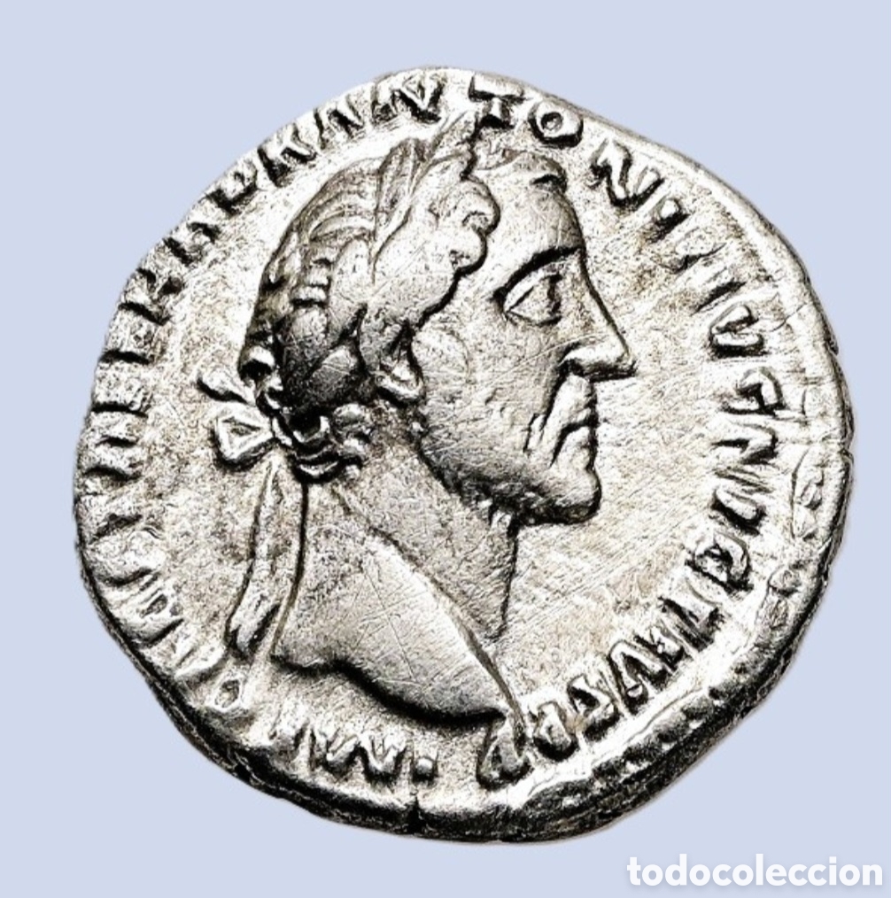 Monedas Imperio Romano: DENARIO DEL EMPERADOR Antonino P&iacute;o (138-161 d. C.). Roma Denario de plata (19,2 mm, 3,6 g) EN BMC