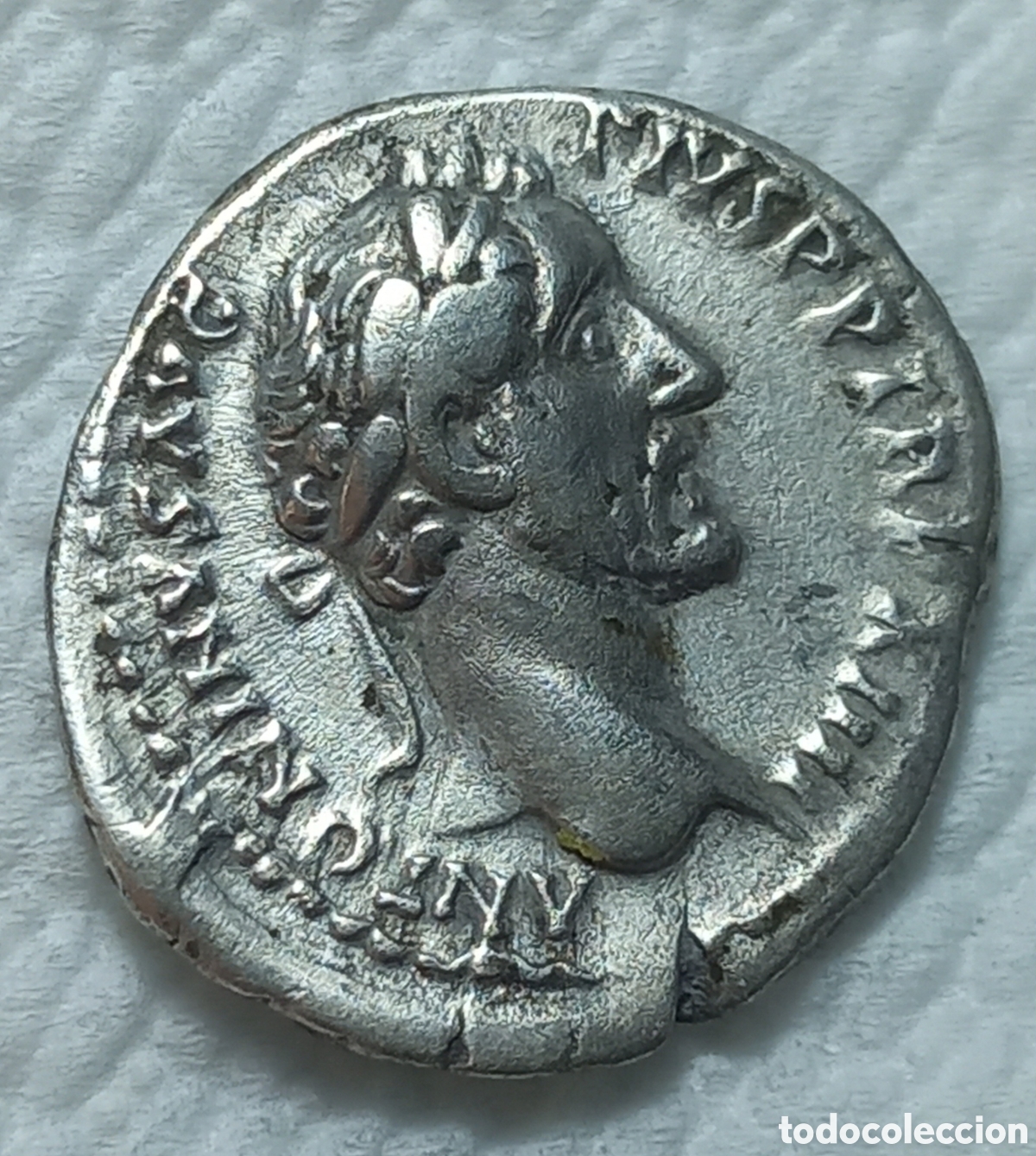 Monedas Imperio Romano: DENARIO DEL EMPERADOR Antonino P&iacute;o (138-161 d. C.). Roma. Denario de plata (22 mm, 3,4 g). EN MBC