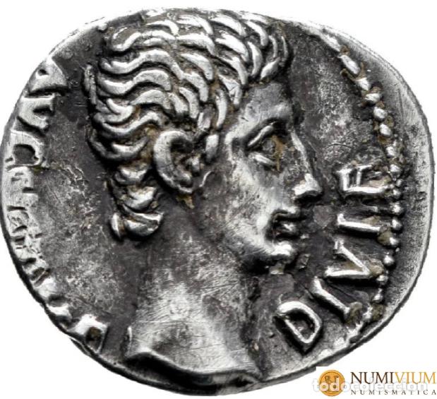 Monedas Imperio Romano: Augusto. Denario. 15-13 a.C. Lugdunum. (Ric-167a). MBC+
