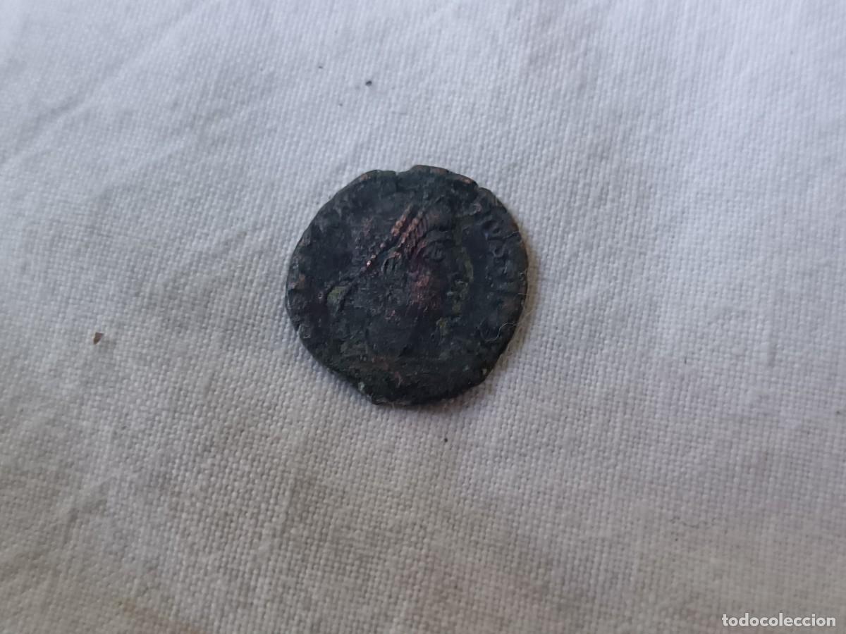 Moedas Imp&eacute;rio Romano: MR14, Antigua Moneda Romana, emperador a identificar