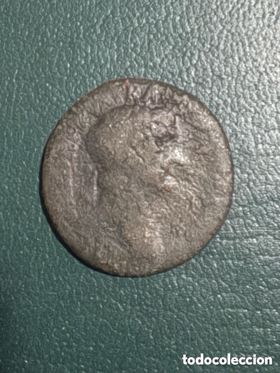 Monedas Imperio Romano: Antigua moneda romana de bronce a catalogar (A2)