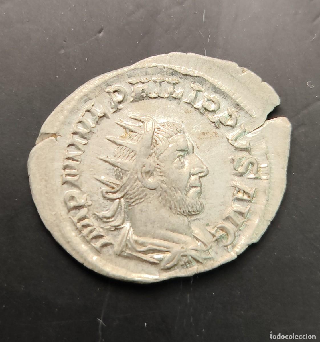 M&uuml;nzen R&ouml;misches Reich: IMPERIO ROMANO. FILIPO I. A&Ntilde;O 244 / 49 D.C. ANTONINIANO. PESO 2,8 GR