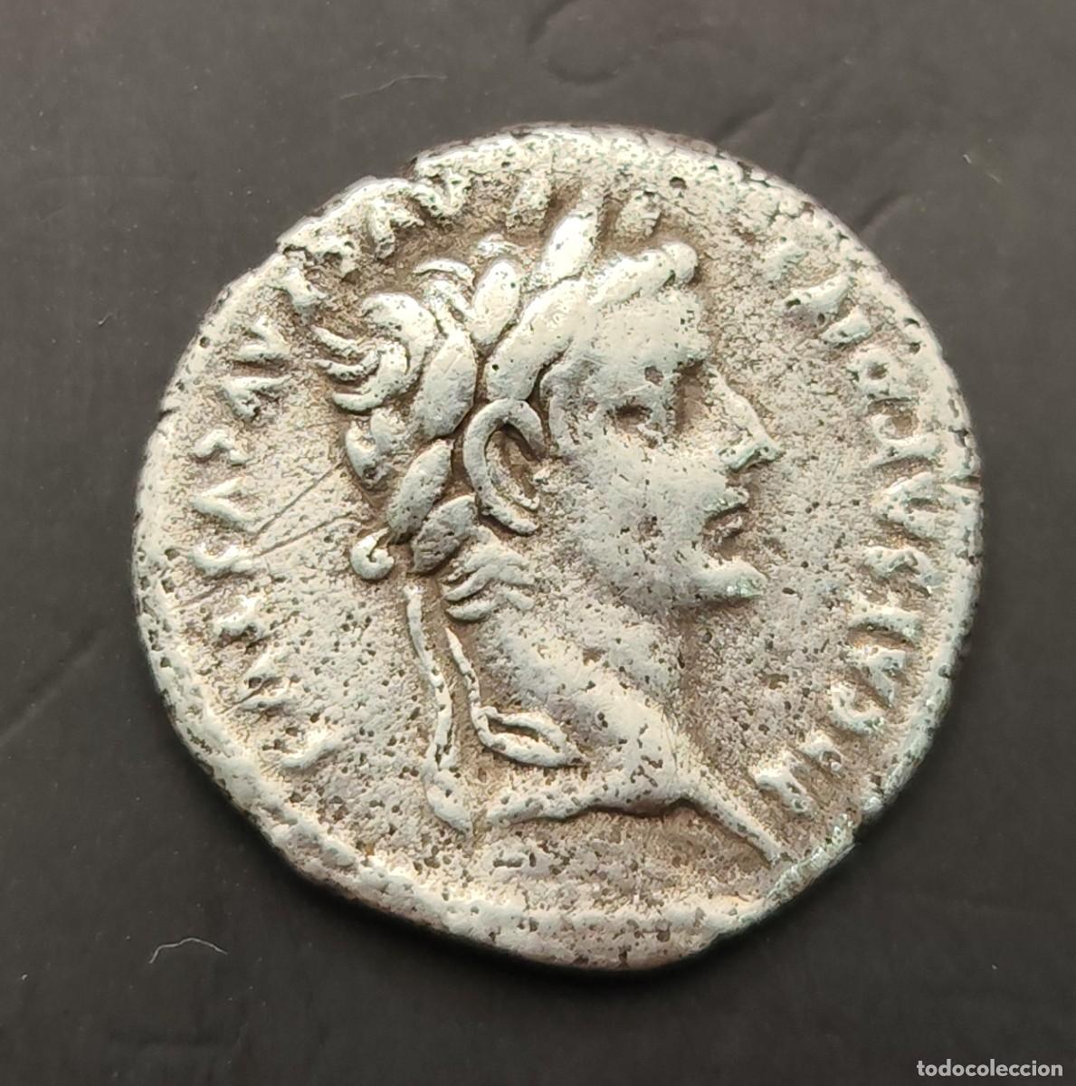 M&uuml;nzen R&ouml;misches Reich: IMPERIO ROMANO. A&Ntilde;O 16 D.C. TIBERIO. DENARIO. PESO 3,5 GR