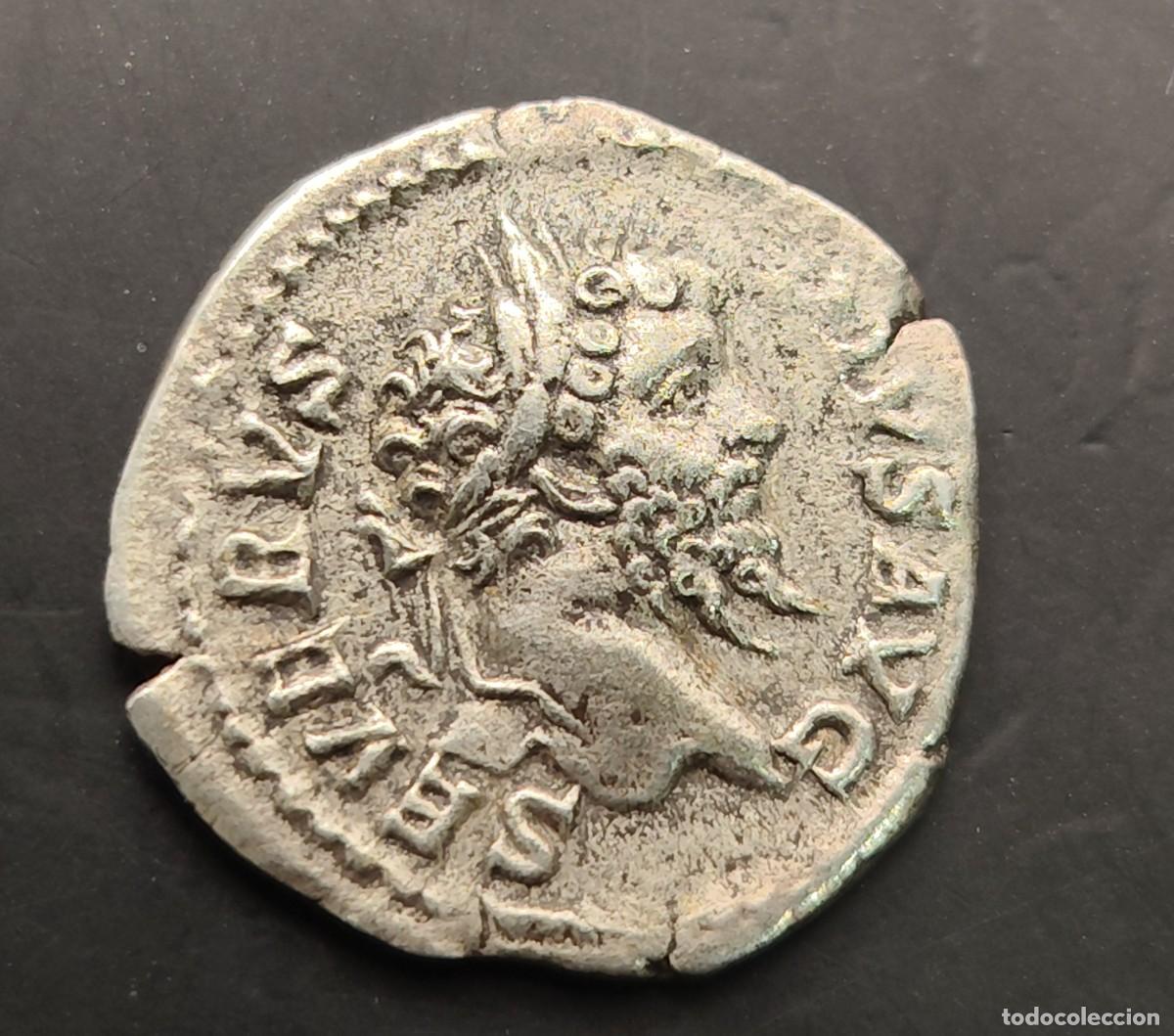 M&uuml;nzen R&ouml;misches Reich: IMPERIO ROMANO. SEPTIMIO SEVERO. A&Ntilde;O 419 D.C. DENARIO. PESO 3,2 GR