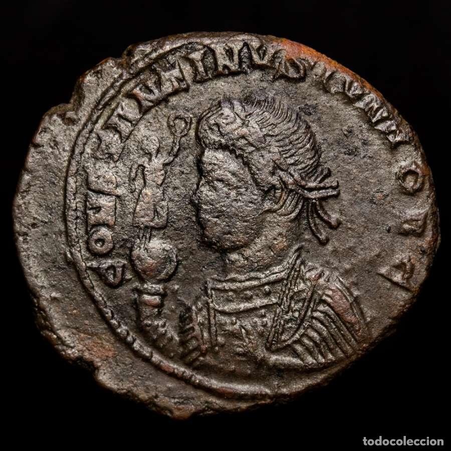 Monedas Imperio Romano: Constantino II - Follis BEATA TRANQVILLITAS / STR ◡ de Trier.