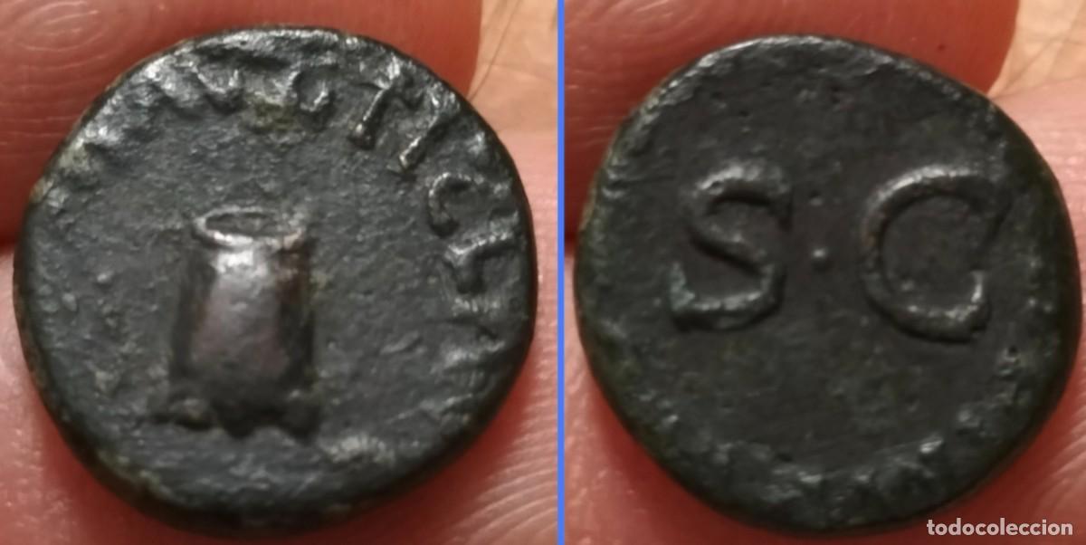 Monedas Imperio romano: Emperador CLAUDIO (41-45 d.c.) Cuadrante. - Foto 1