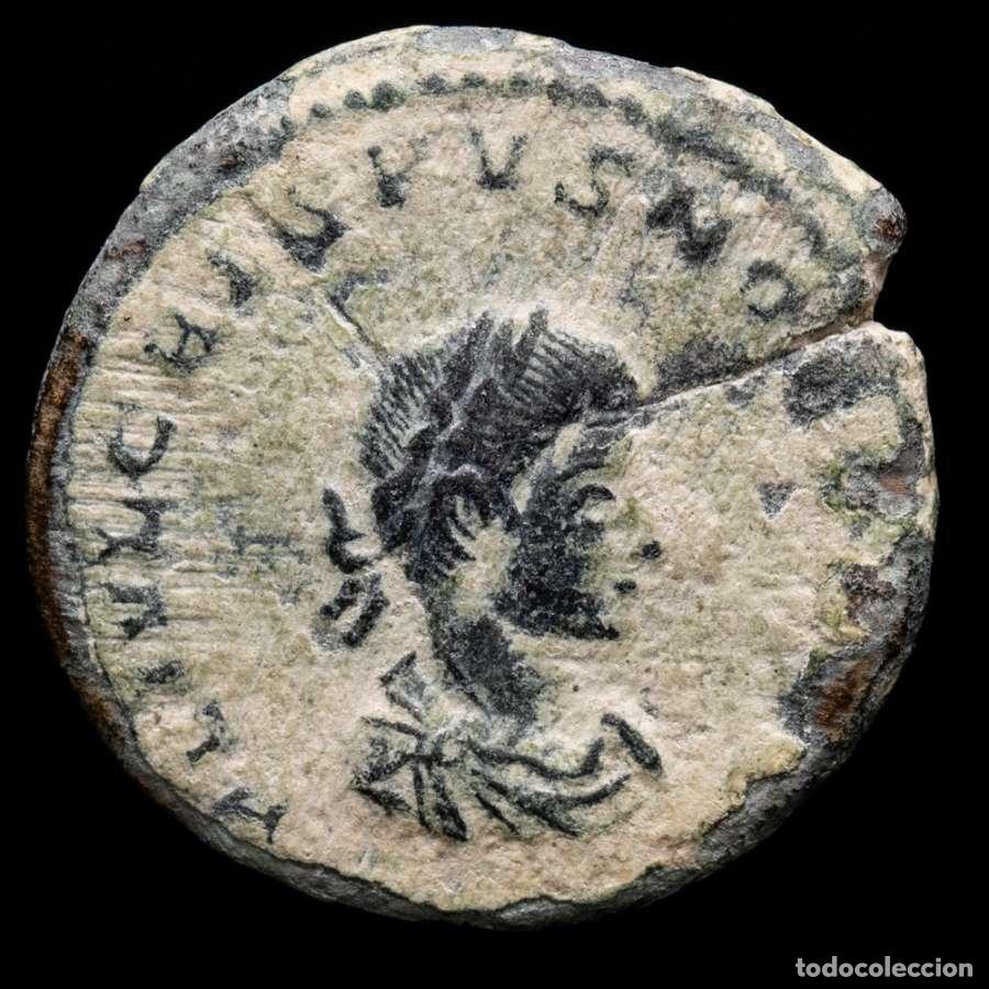 Monedas Imperio Romano: Crispo cesar 317 dC follis. PRINCIPI IVVENTVTI T-F BTR (4061)